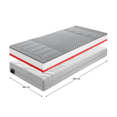 KONDELA Matrace, pěnový, 140x200, BE TEMPO 30 NEW
