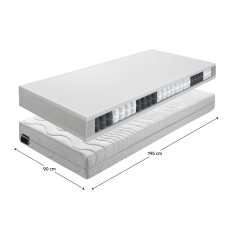KONDELA Matrace, pružinová, 90x195, BE TEXEL ALERGIK NEW