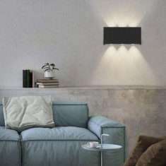 PAUL NEUHAUS JUST LIGHT LED nástěnné svítidlo antracit Smarthome dálkový ovladač stmívatelné s aplikací Tuya RGB/2700-5000K LD 16488-13