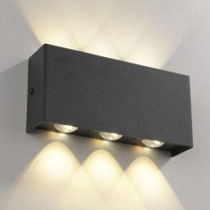 PAUL NEUHAUS JUST LIGHT LED nástěnné svítidlo antracit Smarthome dálkový ovladač stmívatelné s aplikací Tuya RGB/2700-5000K LD 16488-13