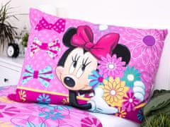 Jerry Fabrics Povlečení Minnie Mouse s květinami