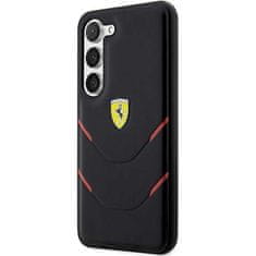 Ferrari FEHCS23SPBAK hard silikonové pouzdro Samsung Galaxy S23 5G black Hot Stamp Lines