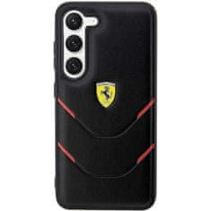 Ferrari FEHCS23SPBAK hard silikonové pouzdro Samsung Galaxy S23 5G black Hot Stamp Lines