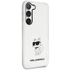 Karl Lagerfeld KLHCS23SHNCHTCT hard silikonové pouzdro Samsung Galaxy S23 5G transparent Ikonik Choupette