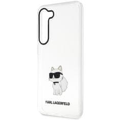 Karl Lagerfeld KLHCS23SHNCHTCT hard silikonové pouzdro Samsung Galaxy S23 5G transparent Ikonik Choupette