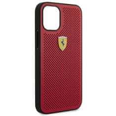 Ferrari FESPEHCP12SRE hard silikonové pouzdro iPhone 12 Mini 5.4" Red On Track