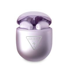 Guess GUTWST82TRU Triangle Logo BT5.2 4H Stereo bezdrátová sluchátka do uší Glossy purple