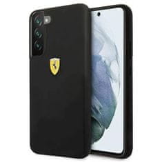 Ferrari FESSIHCS22SBK hard silikonové pouzdro Samsung Galaxy S22 5G Black On Track Silicone