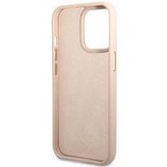 Guess GUHCP14LHG4SHP hard silikonové pouzdro iPhone 14 PRO 6.1" pink 4G Vintage Gold Logo