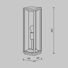 MAYTONI MAYTONI Venkovní svítidlo Cell E27x1 15W IP 54 O452FL-01GF1