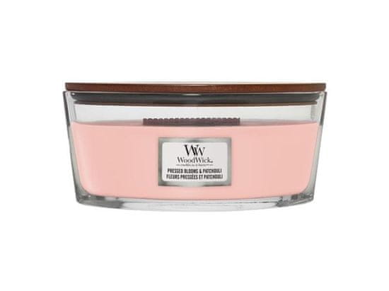 Woodwick Vonná svíčka loď Pressed Blooms & Patchouli 453,6 g