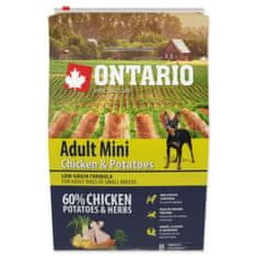 Ontario Krmivo Adult Mini Chicken & Potatoes 2,25kg