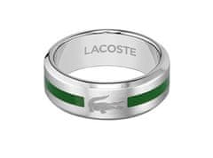 Lacoste Originální pánský ocelový prsten Stencil 2040083 (Obvod 64 mm)