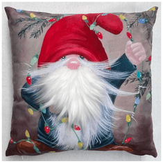 Decora Vánoční polštář s 3D aplikací THOR 40x40 cm Mybesthome Varianta: Povlak na polštář s výplní, 40x40 cm