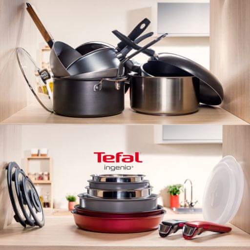 Tefal Cook Eat Ingenio, 15dílná sada kuchyňského nádobí L881SF04 