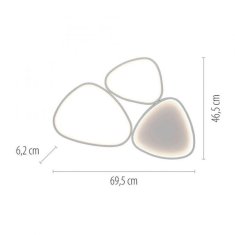 PAUL NEUHAUS JUST LIGHT LED stropní svítidlo 3 krokové stmívač bílé paměťová funkce do ložnice krokově stmívatelné 3000K LD 14049-16