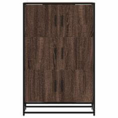 Vidaxl Skříň highboard hnědý dub 68x35x106,5 cm kompozit a kov