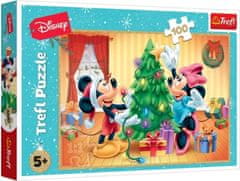 Trefl Puzzle Mickey a Minnie: Vánoce 100 dílků