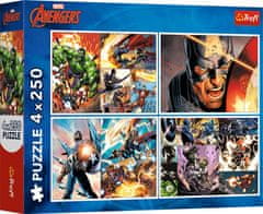 Trefl Puzzle Avengers: Heorické dny 4x250 dílků