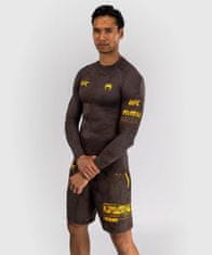 VENUM Rashguard VENUM UFC Fusion by Venum Fight Week Dl. rukáv - hnědý