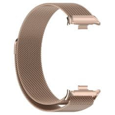 BStrap Milanese řemínek na Xiaomi Redmi Watch 4, rose gold