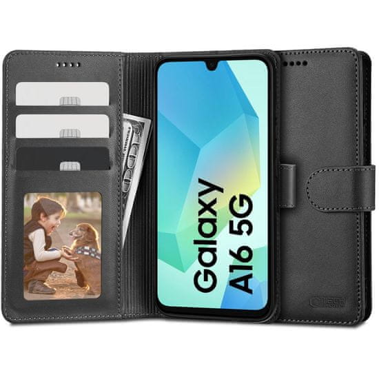 Tech-protect Wallet knížkové pouzdro na Samsung Galaxy A16 4G / 5G, černé