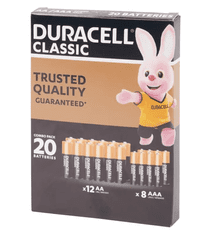 Duracell Baterie Duracell Classic 12 x AA a 8x AAA.