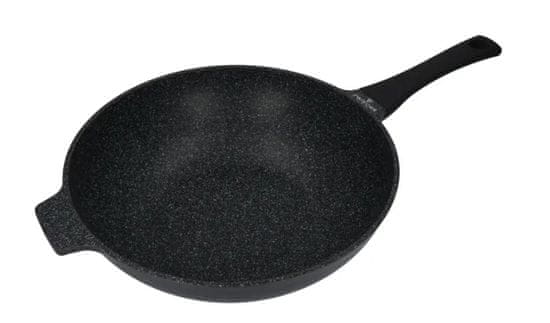 ModernHome Zwieger Black Stone Pánev Wok 32Cm