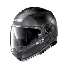 Nolan Moto helma N100-5 Plus Distinctive N-Com P/J (Velikost: XS (55), Barva: Glossy Black-Fluo)