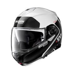 Nolan Moto helma N100-5 Plus Distinctive N-Com P/J (Velikost: XS (55), Barva: Glossy Black-Fluo)