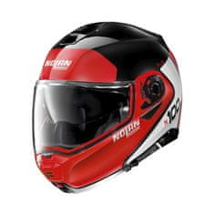 Nolan Moto helma N100-5 Plus Distinctive N-Com P/J (Velikost: XS (55), Barva: Glossy Black-Fluo)