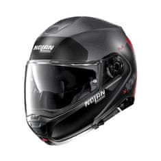 Nolan Moto helma N100-5 Plus Distinctive N-Com P/J (Velikost: XS (55), Barva: Glossy Black-Fluo)