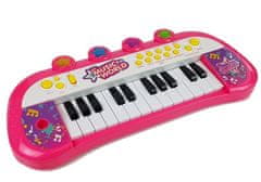 Lean-toys Pianinko Keyboard 24 Kláves Růžová