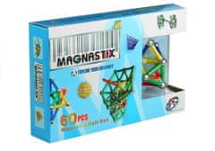 Lean-toys Stavebnice Magnetické Magnastix Tyčinky Kuličky Barevné 60El