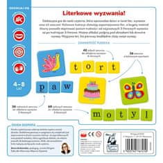 KECJA Gra Edukacyjna „Litera Do Litery" Dla Dzieci 4-8 Lat + Nauka Układania Wyrazów + Nazywanie Obrazków