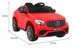 KECJA Mercedes Benz Glc63S Pro Děti Červená + Dálkové Ovládání +