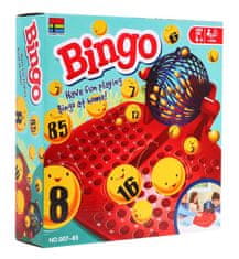 KECJA Gra Bingo Dla Dzieci 4+ Loteria Liczbowa + Maszyna Losująca Z Kołowrotkiem + Kule Z Numerami + Karty Żetony