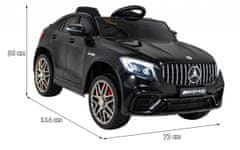 KECJA Mercedes Benz Glc63S Dla Dzieci Czarny + Pilot + Napęd 4X4 + Mp3 Led + Eva + Wolny Start