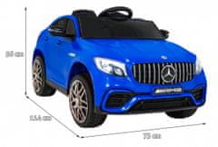 KECJA Mercedes Benz Glc63S Dla Dzieci Niebieski + Pilot + Napęd 4X4 + Mp3 Led + Eva + Wolny Start