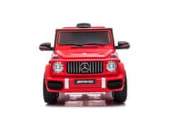 KECJA Mercedes Amg G63 Dla Dzieci Czerwony + Pilot + Mp3 Led + Wolny Start + Eva + Pasy