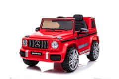 KECJA Mercedes Amg G63 Dla Dzieci Czerwony + Pilot + Mp3 Led + Wolny Start + Eva + Pasy