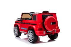 KECJA Mercedes Amg G63 Dla Dzieci Czerwony + Pilot + Mp3 Led + Wolny Start + Eva + Pasy