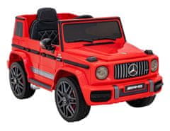 KECJA Mercedes Amg G63 Dla Dzieci Czerwony + Pilot + Mp3 Led + Wolny Start + Eva + Pasy