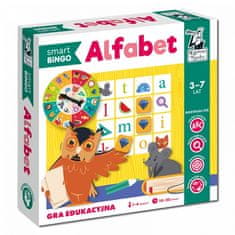 KECJA Gra Edukacyjna "Alfabet Smart Bingo" Dla Dzieci 3-7 Lat + Bingo + Nauka Liter