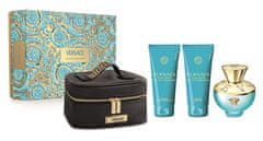 Versace Dylan Turquoise - EDT 100 ml + parfémovaný tělový gel 100 ml + sprchový gel 100 ml + kosmetická tašt