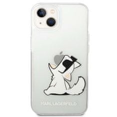 Karl Lagerfeld KLHCP14MCFNRC hard silikonové pouzdro iPhone 14 PLUS 6.7" transparent Choupette Fun