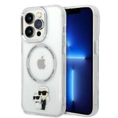 Karl Lagerfeld KLHMP14LHNKCIT hard silikonové pouzdro iPhone 14 PRO 6.1" transparent Iconic Karl&Choupette Magsafe