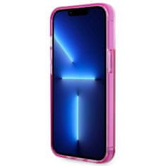 Karl Lagerfeld KLHCP14LLCKVF hard silikonové pouzdro iPhone 14 PRO 6.1" pink Liquid Glitter Elong