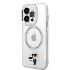 Karl Lagerfeld KLHMP14LHNKCIT hard silikonové pouzdro iPhone 14 PRO 6.1" transparent Iconic Karl&Choupette Magsafe