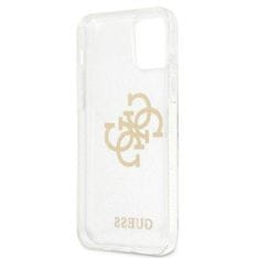 Guess GUHCP12LPCUGL4GTR hybrid silikonové pouzdro iPhone 12 Pro MAX 6,7" transparent 4G logo glitter